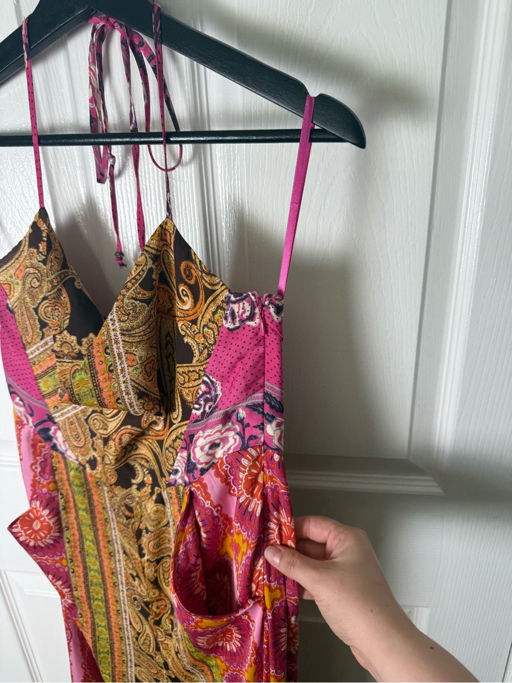 Free People Miranda Printed Jumpsuit in Jewel Combo XS - Picture 5 of 9